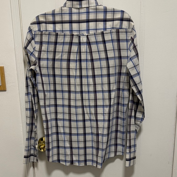 Original Penguin Men's White and Blue Checkered Shirt - Picture 6 of 6